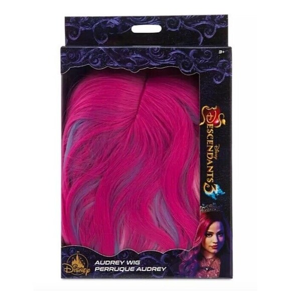 Disney Other - New Disney Store Descendants 3 Audrey Pink Wig Hair Costume Child‎ Girl